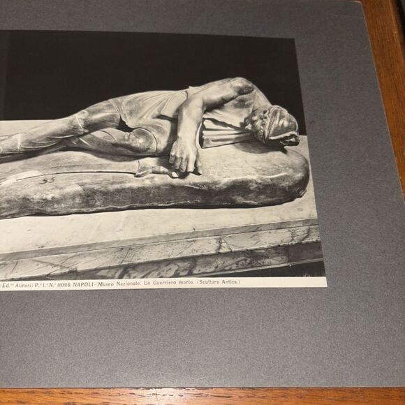 Vintage Dead Persian From Dedications Of Attalos I Mounted Greek Sculpture Photo - Picture 3 of 5